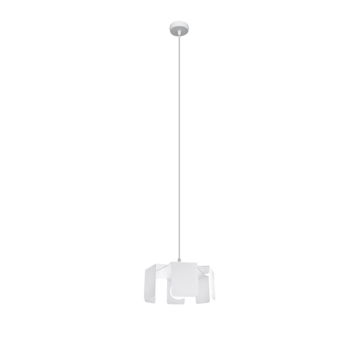 Lampa hängend Sollux Ligthing Umb, 40cm, E27 1x60W, weiß
