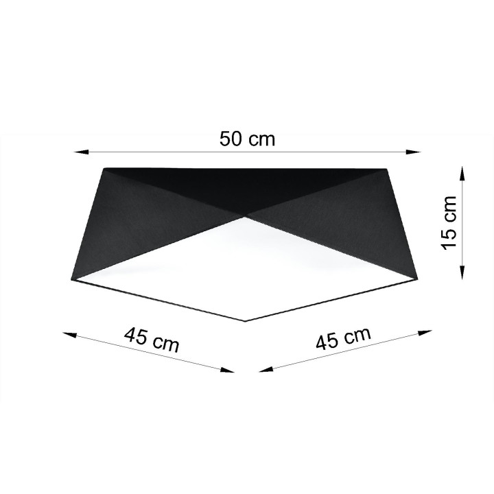 Plafon Sollux Ligthing Hexa 45, 50cm, E27 3x60W, weiß