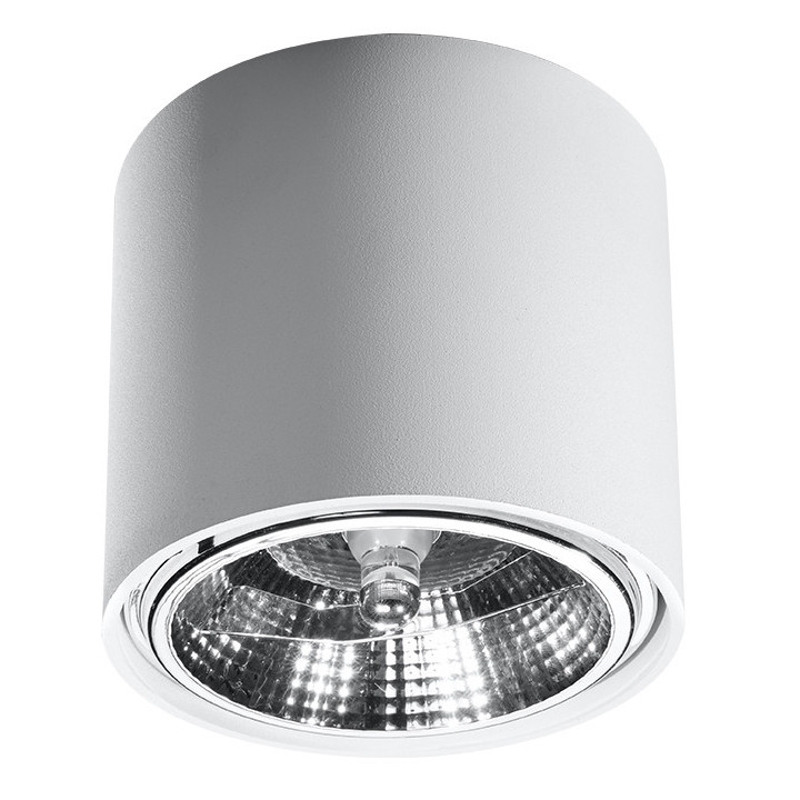 Plafon Sollux Ligthing Hexa 45, 50cm, E27 3x60W, srebrne cekiny