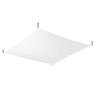 Plafon Sollux Ligthing Luna 3, 130x105cm, G13 6x18 W, weiß/Chrom