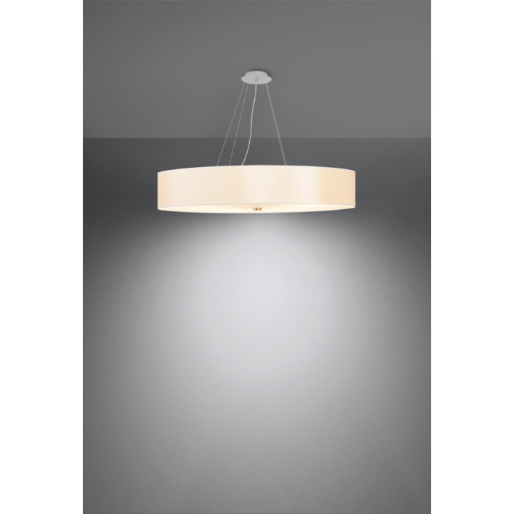 Żyrandol Sollux Ligthing Skala 80, rund, 80x80cm, E27 6x60W, weiß