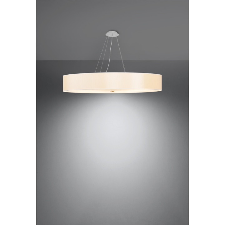 Żyrandol Sollux Ligthing Skala 90, rund, 90x90cm, E27 6x60W, weiß