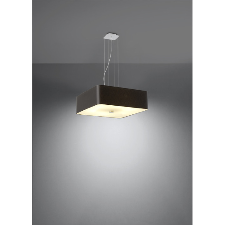Żyrandol Sollux Ligthing Lokko 2, quadratisch, 55x55cm, E27 5x60W, weiß