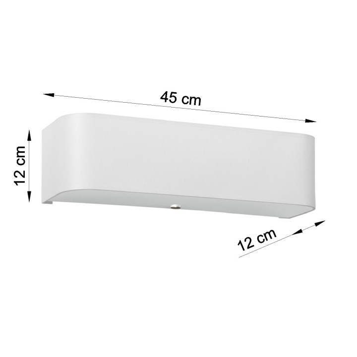 Plafon Sollux Ligthing Lokko 1, quadratisch, 45x45cm, E27 5x60W, weiß