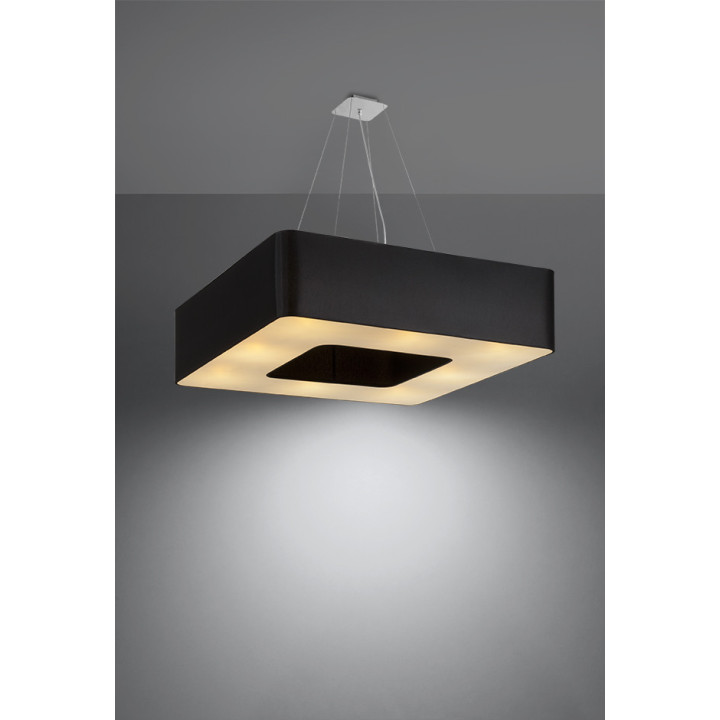 Żyrandol Sollux Ligthing Urano 80, quadratisch, 80x80cm, E27 8x60W, weiß