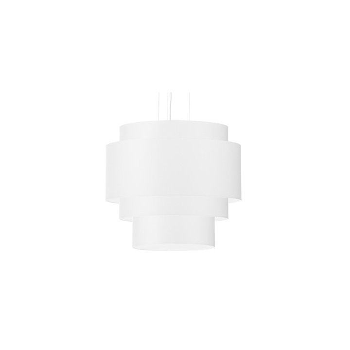 Żyrandol Sollux Ligthing Rollo 45, rund, 45x45cm, E27 3x60W, weiß