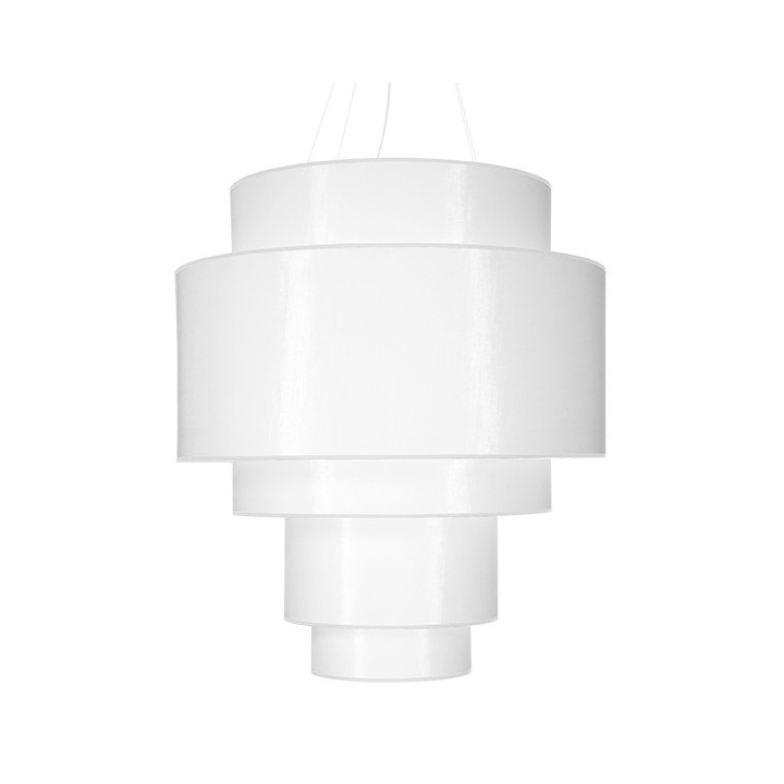 Żyrandol Sollux Ligthing Reflexion 50, rund, 50x50cm, E27 5x60W, weiß
