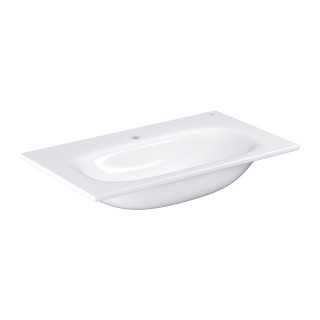 Waschtisch naszafkowa Grohe Essence, 80x46cm, z Überlauf, Hahnloch, alpenweiß