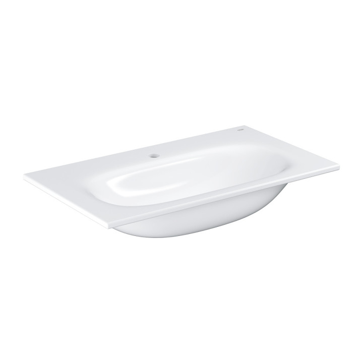 Waschtisch naszafkowa Grohe Essence, 80x46cm, z Überlauf, Hahnloch, alpenweiß