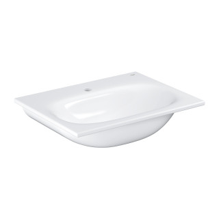Waschtisch naszafkowa Grohe Essence, 80x46cm, z Überlauf, Hahnloch, alpenweiß