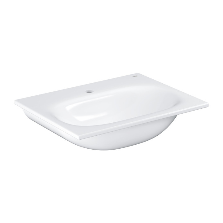 Waschtisch naszafkowa Grohe Essence, 80x46cm, z Überlauf, Hahnloch, alpenweiß