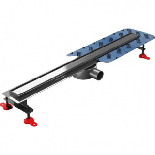 Ablaufrinne, pełny Set,  Wiper New Premium, 1200mm, wzór Ponente, Finish poler