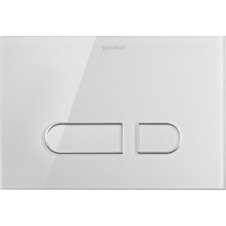 Betätigungstaste uruchamiający Duravit DuraSystem A1, Glas weiß
