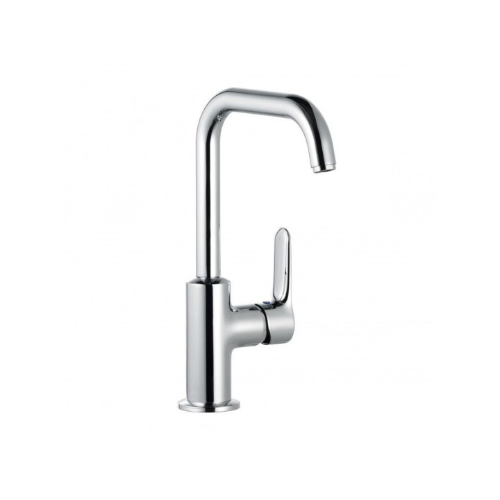 Waschtischarmatur Kludi Objekta, stehend, Höhe 280mm, Auslauf 155mm, Set Ablauf-, Chrom