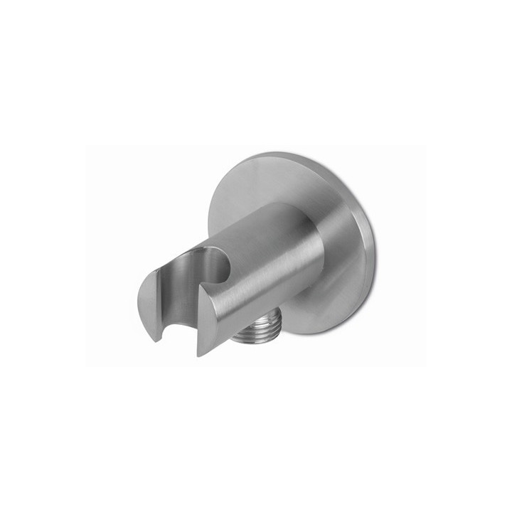 Anschlussbogen Vema Tiber Steel, okrągłe, mit Griff, rostfreier Stahl inox