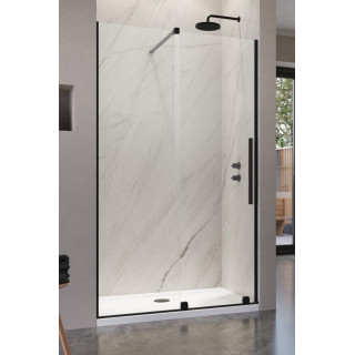 Tür Schiebe- walk-in Radaway Furo Gold, links, mit Wand, 160x200cm, Glas transparent, profil golden