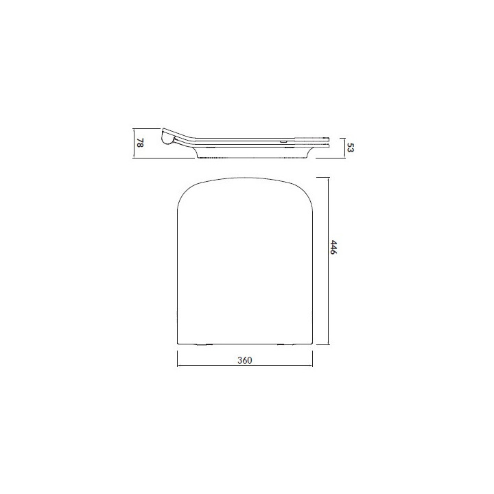 Wc-sitz mit softclosing Cersanit Virgo City Square - weiß