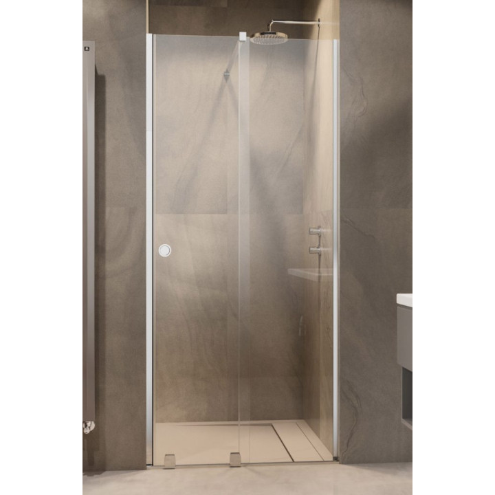 Schiebetür für die Nische Radaway Furo Gold DWD 200, ze ściankami, 200x200cm, Glas transparent, profil golden