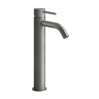 Waschtischarmatur Gessi Flessa, stehend, Höhe 305mm, kurz Auslauf, korek automatyczny, gebürsteter Stahl