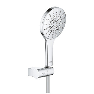 Dusch-set Grohe Rainshower Smartactive 130, Handbrause 3-Funktions mit Schlauch i mit Regelung uchwytem, Chrom