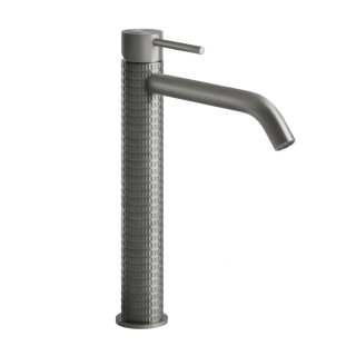 Waschtischarmatur Gessi Meccanica, stehend, Höhe 305mm, długa Auslauf, korek automatyczny, gebürsteter Stahl