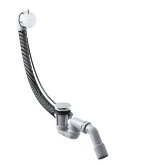 Ablaufgarnitur wannowy/ Flexaplus Hansgrohe flexibel Abfluss i Wannen-Überlauf 1 1/2