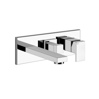 Armatur für die Wanne und die Brause Gessi Rettangolo Shower, Unterputz, 2 wyjścia wody, kurz Auslauf, Chrom