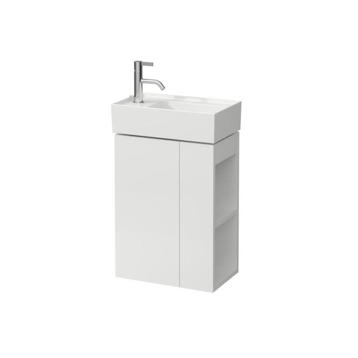 Schrank Unterbau- Laufen Kartell by Laufen, 44cm, Glas- Ablage, Scharnier von links, dla umywalki 815335, weiß matt