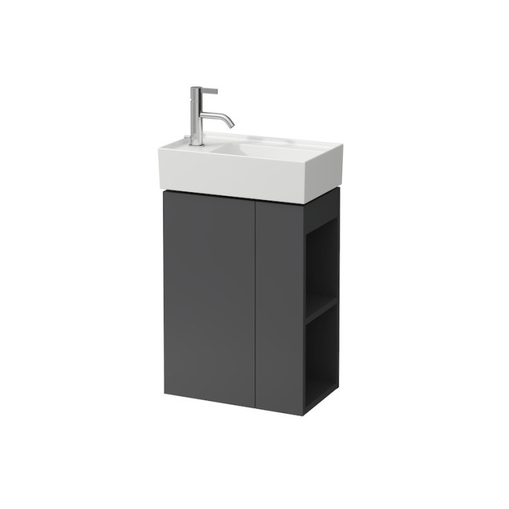 Schrank Unterbau- Laufen Kartell by Laufen, 44cm, Glas- Ablage, Scharnier von links, dla umywalki 815335, weiß matt