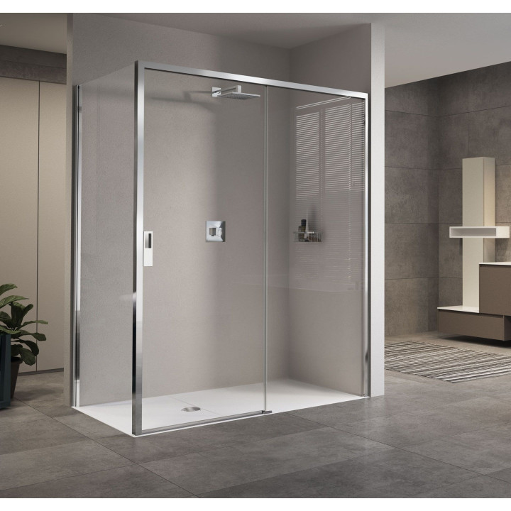 Tür Dusch- links Novellini Opera 2P 97-101x200cm transparentes Glas, profil Chrom - sanitbuy.pl
