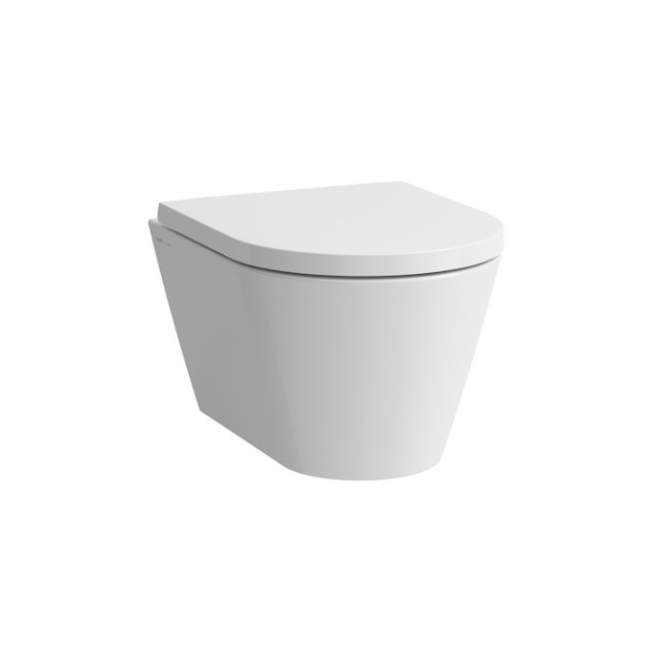 Wand-wc WC Laufen Kartell by Laufen, 49x37cm, rimless, abgerundet, weiß