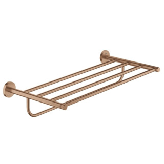 Ablage mit Halter Handtuch- Grohe Essentials, 60cm, zur Wandmontage, brushed warm sunset