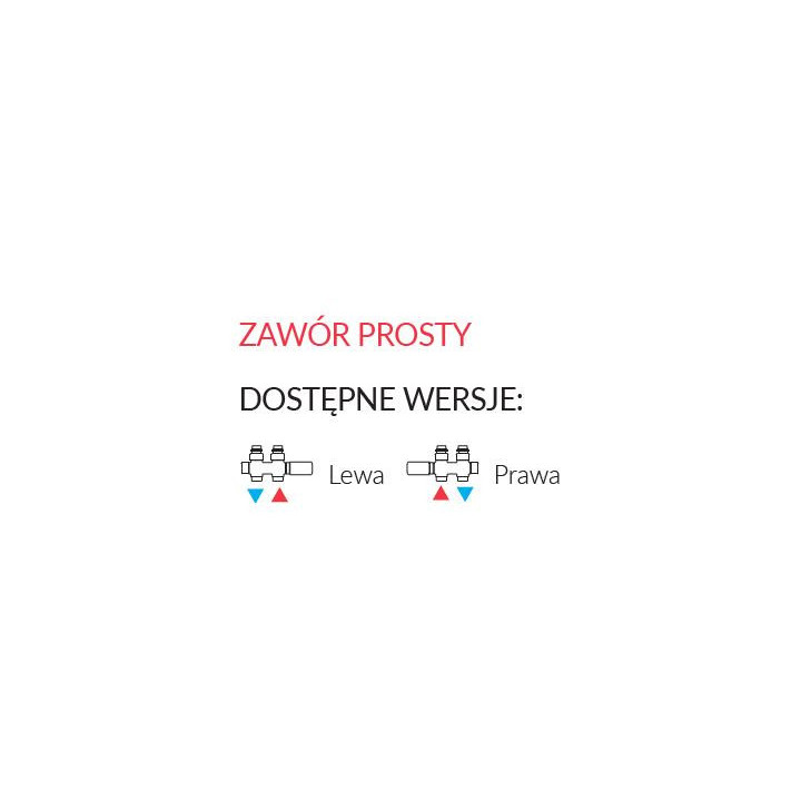 Zawór Terma Technologie termostatyczny prosty 50 po osi chrom- sanitbuy.pl