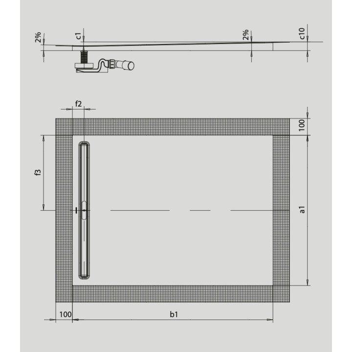 Duschwanne quadratisch Kaldewai Nexsys, 90x90cm, Emaille-Badewanne, weiß