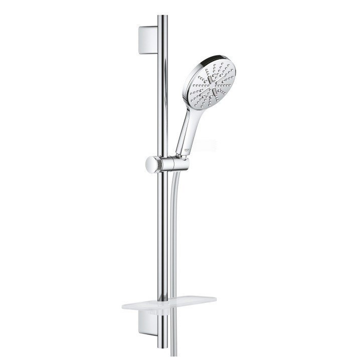 Set mit Stange Dusch- Grohe Euphoria 110 Massage zur Wandmontage, wys. 470 - 620 mm, Chrom, 3 strumienie