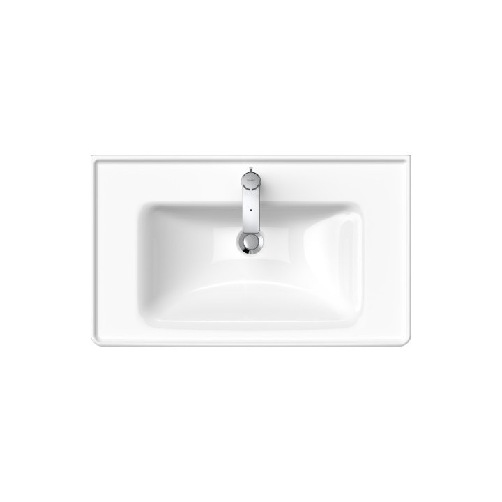 Wandwaschtisch/mit Unterschrank Duravit D-Neo, 65x48cm, z Überlauf, Hahnloch, weiß