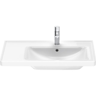 Wandwaschtisch/mit Unterschrank Duravit D-Neo, 80x48cm, z Überlauf, Hahnloch, weiß