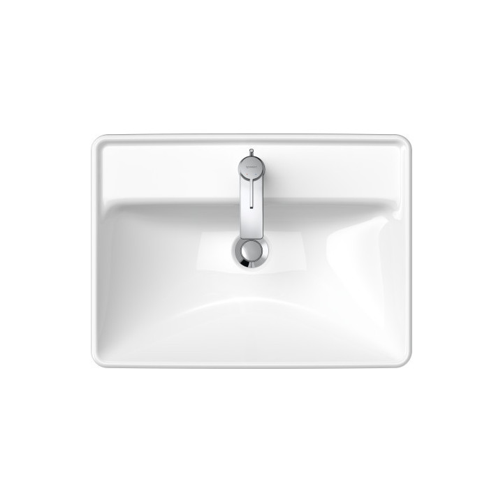 Wandwaschtisch Duravit D-Neo, 45x35cm, ohne Überlauf, Hahnloch, weiß