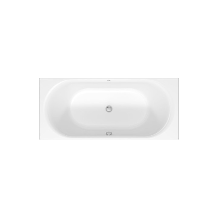 Badewanne rechteckig Duravit D-Neo, 180x80cm, Acryl-, 1 Rückenlehne ukośnie, weiß
