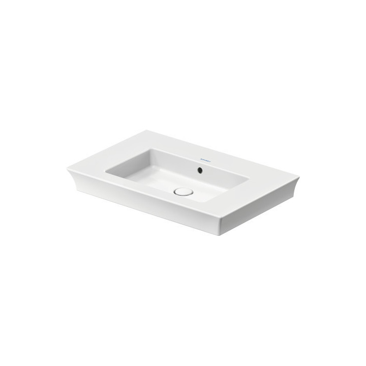 Wandwaschtisch/mit Unterschrank Duravit White Tulip, 75x49cm, z Überlauf, Hahnloch, weiß