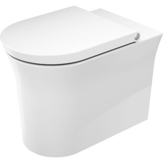 Becken Toiletten- hängend Duravit White Tulip Rimless, 54x37cm, bez rantu spłukującego, Halterung Durafix, HygieneFlush, weiß