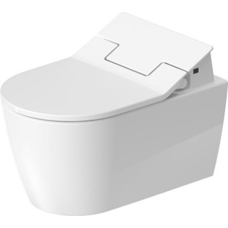 Becken Toiletten- hängend Duravit ME by Starck Rimless, 57x37cm, bez rantu spłukującego, Halterung Durafix, HygieneFlush, powłok