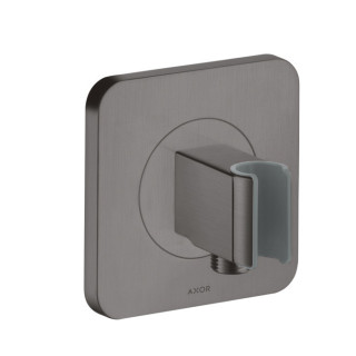 Halter Porter Axor Citterio E 12x12, schwarz Chrom poliert