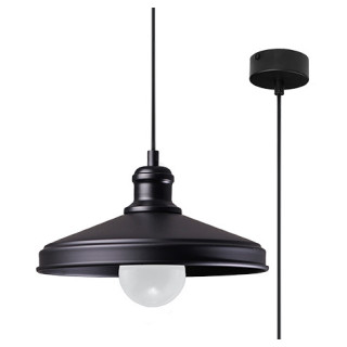 Wandleuchte Sollux Ligthing Duomo, 14cm, E27 1x60W, schwarz