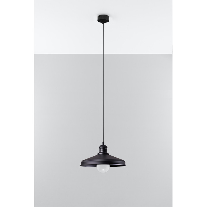Wandleuchte Sollux Ligthing Duomo, 14cm, E27 1x60W, schwarz