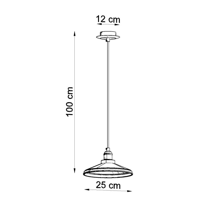 Wandleuchte Sollux Ligthing Duomo, 14cm, E27 1x60W, schwarz
