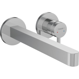 Waschtischarmattur Hansgrohe Finoris, Unterputz, mit 2-Anschlüssen, Auslauf 22,5cm, schwarz matt