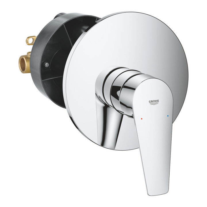 Brausearmatur Grohe BauEdge, Aufputz, Einhebel-, Chrom