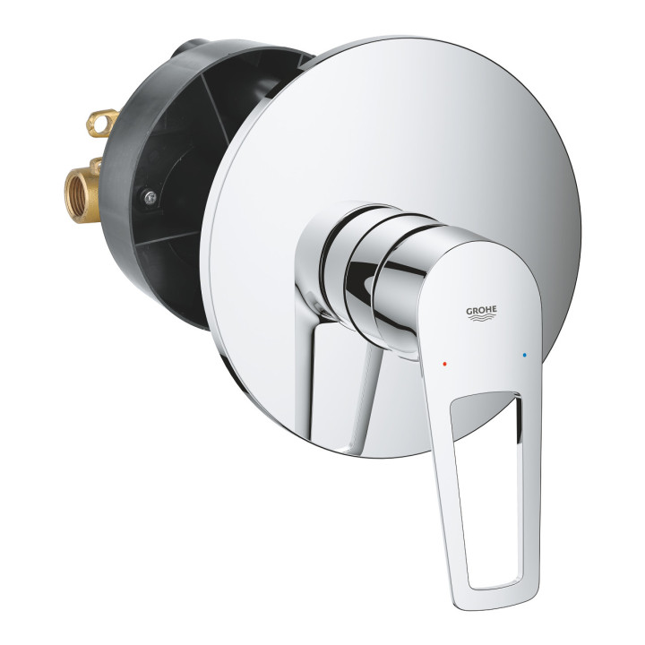Brausearmatur Grohe BauEdge, Unterputz, Einhebel- z elementem Unterputz-, Chrom