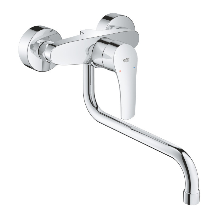 Spültischarmatur Grohe Eurosmart, Aufputz, DN 15, obracana Auslauf 150mm, Chrom